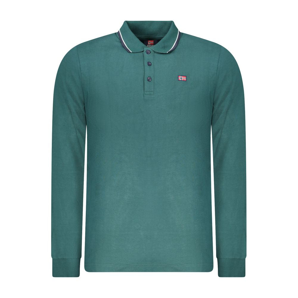 Norway 1963 Green Cotton Men Polo Shirt